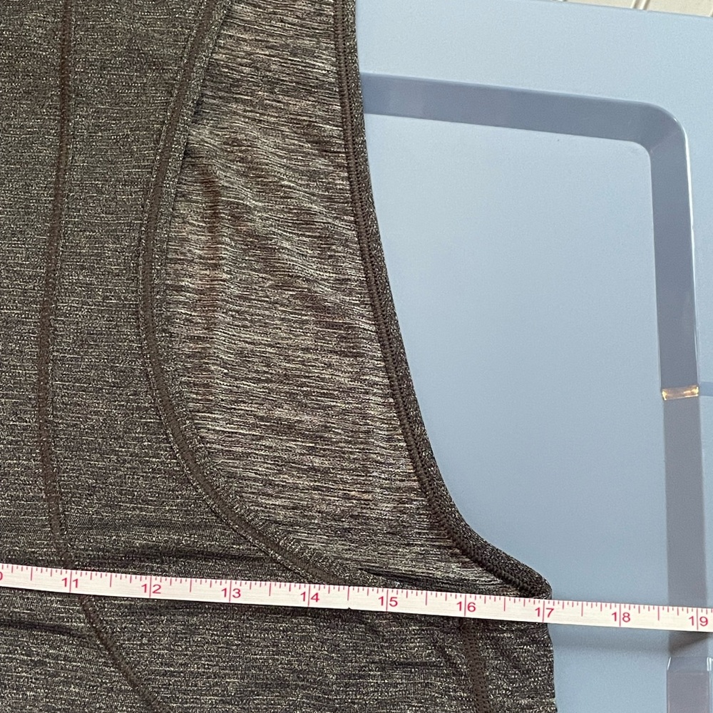 Lululemon Pace Perfect Tank Heathered Black / Black - Picture 6 of 7